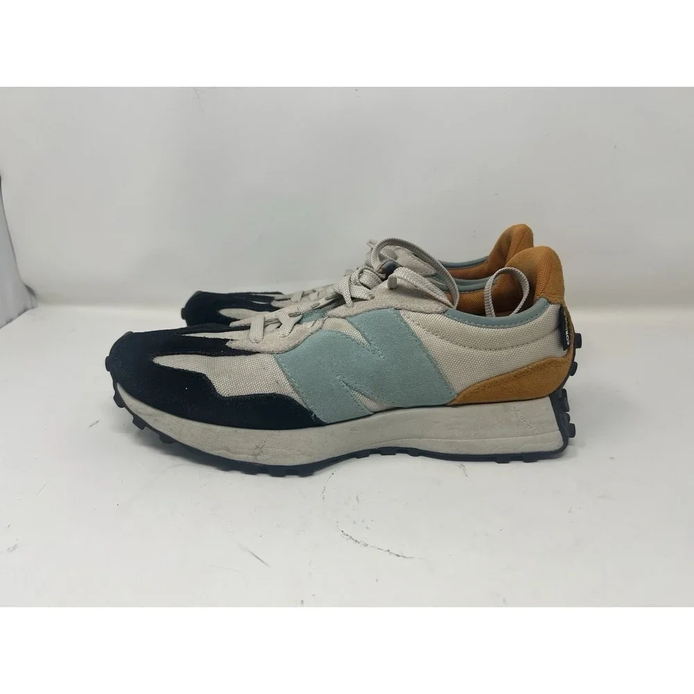 New Balance 327 Cordura Mens Size 9.5 D Moonbeam Orange Grey Sky Blue MS327WN1